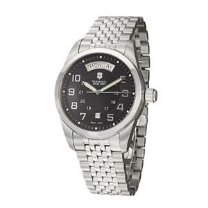 Victorinox 24148 Mens Black Dial Automatic Watch with Stainless Steel Strap
