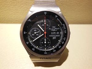 Vintage IWC Porsche Design 3700 titanio paper & service
