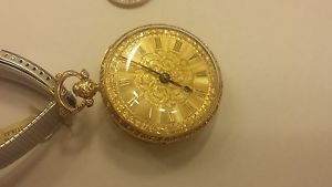 Pocket watch Fusee movement 18K solid gold