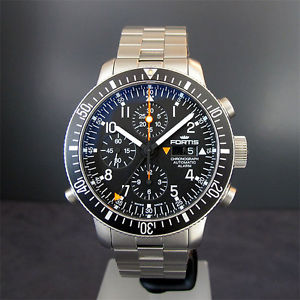 FORTIS B-42 OFFICIAL COSMONAUTS CHRONOGRAPH ALARM NEU UHR