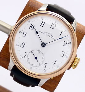 J. ASSMANN Glashütte Armbanduhr mit TU Werk Bicolor - Glasboden WERK 1A