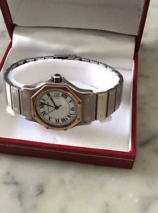 CARTIER SANTOS RONDE Acc/oro automatico misura grande