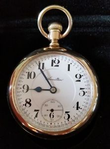 Hamilton 950 16s OF Pocket Watch, 23j 5 Pos./ Temp Adj. LS, GT GJS Ca. 1911