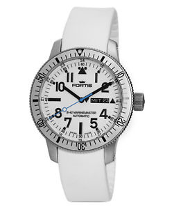 FORTIS Aquatis Diver White Day/Date WR 200m Automatic Watch 647.11.42 SI.02
