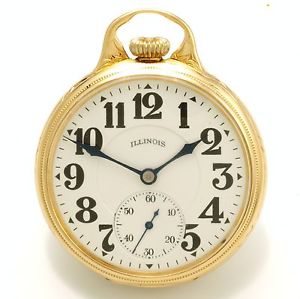 Rare 14K Gold 23-Jewel Sangamo Special Railroad Pocket Watch CA1924