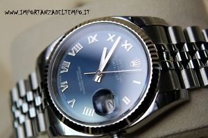 ROLEX DATEJUST REF. 116234 * BLU BLUE * NEW 36mm WARRANTY BOX OYSTER NUOVO