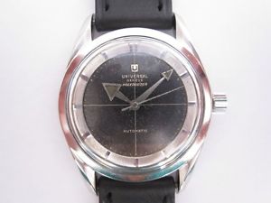 VINTAGE UNIVERSAL GENEVE POLEROUTER AUTOMATIC 138 SS - BROAD ARROW - VERY RARE