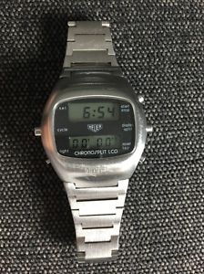 Vintage Heuer Chronosplit LCD / LCD Just Serviced For 390 Euro