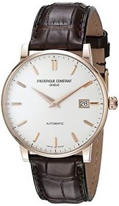 Frederique Constant Mens FC316V5B9 Slim Line Swiss Automatic Watch With Brown