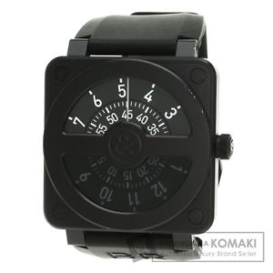 Authentic Bell＆Ross compass Watch BR01-92 PVD/Rubber Men