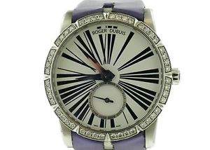 Ladies Roger Dubuis Excalibur Diamond Stainless Steel Watch Ref DBEX0287