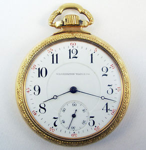 ILLINOIS WASHINGTON LAFAYETTE 23 JEWEL 16 SIZE RARE RAILROAD POCKET WATCH