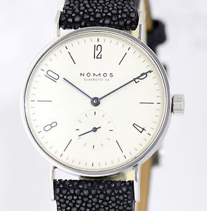 Nomos Tangente Expo 2000 Klassiker Stahl limitiert Perlrochenband