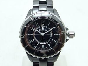 Used[A] Watch CHANEL J12 H0682 Quartz black ceramic S5F