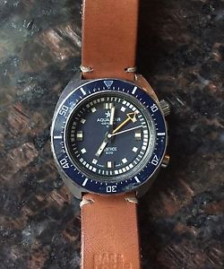 VINTAGE AQUASTAR BENTHOS 500 DIVER AUTOMATIC WATCH AS 2162 S. STEEL REF. 1002
