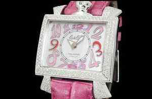 GaGa MILANO Napoleone Aftermarket Diamond Bezel SS Quartz Lady's Watch(S A2064)
