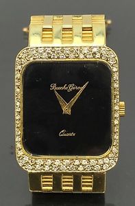 Marvelous Bueche Jirob 18K Gold & Diamond Unisex Wristwatch Excellent Quality