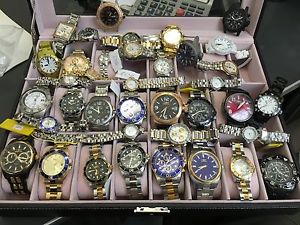 Invicta Watch Lot Of 38 Watches For Parts Huge Opportunity