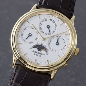 AUDEMARS PIGUET 18K GOLD EWIGER KALENDER AUTOMATIK B50082 HERRENUHR VP: 52900,-€