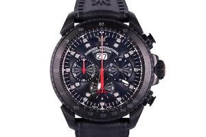 Luxury Sports Mens Watch Swiss Automatic Chronograph Black Diamond Dial Day Date