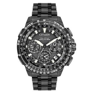 Citizen CC9025-85E Mens Black Dial Analog Quartz Watch with Titanium Strap