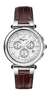 Ferragamo Women's F77LCQ9902 SB25 Idillio Chronograph Brown Leather Date Watch