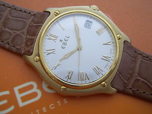 EBEL CLASSIC WAVE 750 GOLD NEU - REF: 8187151 - UVP.: 7565,- 37MM CASE - 18 CT.