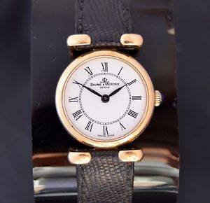 Vintage Watch Baume & Mercier Geneve Ladies CAL 777 Reloj de Dama de oro 18k