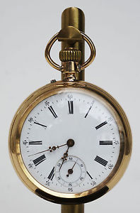 Glocke Union Dürrstein & Co. Taschenuhr ca. 1910 / 14kt Gelbgold 0,585 / 90g