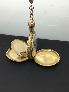 14 K Heavy Waltham Pocket Watch 172g Grade :  Cres. St. Size:  18s Model:1883