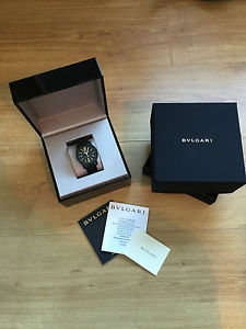 Bulgari Carbongold Via Dei Condotti 10 ROMA Automatic Date 40mm