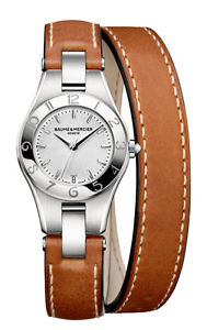 Orologio Watch NEW Linea Baume Mercier 10036 cinturino pelle doppio