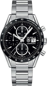 Watch NEW Tag-Heuer Carrera Cronografo Calibro 16 ref. CV201AJ.BA0727