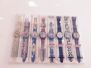 swatch ,golden jelly,mendini,rotella,sam francis, gulp nuovi. originali.12 pezzi
