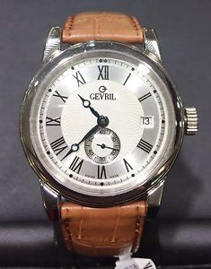 Gevril Limited Edition Madison Men's Automatic Watch with Brown Leather 2502L