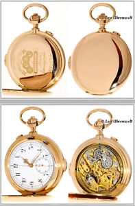 HEAVY, LARGE INVICTA MINUTE REPEATER WITH CHRONOGRAPH 14K ROSE GOLD 60mm/145gram