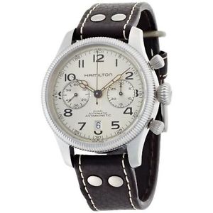 Hamilton H60416553 Womens Silver Dial Analog Automatic Watch with Leather Strap