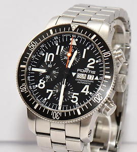 Original Fortis Official Cosmonauts Chronograph Stahl Uhr Ref. 638.10.141.3 H...