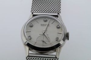 Gruen Veri-Thin Precision Diamond Dial Vintage Gold Filled Watch