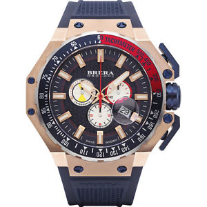 Brera Orologi Men's Chronograph Watch - Gran Turismo rose