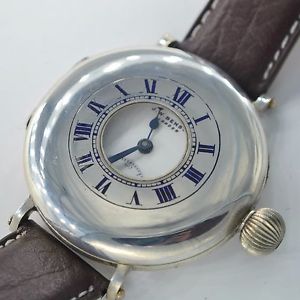 J.W.Benson high grade 21J hunter original Swiss men watch WW1 military trench
