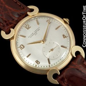 1950's ULYSSE NARDIN Mens Large Vintage Chronometer Dress Watch - 14K Gold