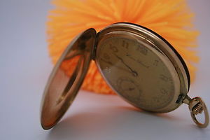 Taschenuhr LOUIS GRISEL 3 Deckel 14K 585 Massiv Gold 50mm 66,9 gr Pocket Watch