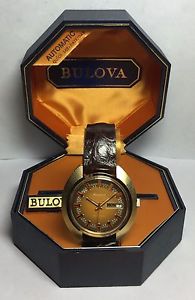 Vintage 1973 New Old Stock Swiss Bulova Jet Star Automatic Man's Watch