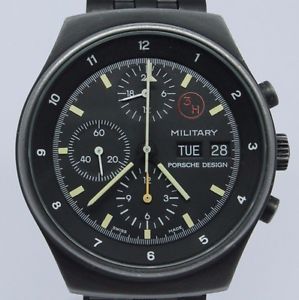 VINTAGE Porsche Design Military 3H Chronograph Mens Watch Lemania 5100 ref.7177