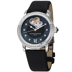 Frederique Constant Women's FC-310BDHB2PD6 LadiesAutomt Black Satin Watch