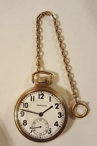 STUNNING 1937 HAMILTON 23 JEWEL 950E ELINVAR RAILROAD POCKET WATCH bEAUTIFUL!