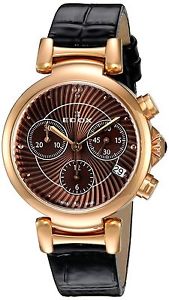Edox Women's 10220 37RC BRIR LaPassion Analog Display Swiss Quartz Brown Watch