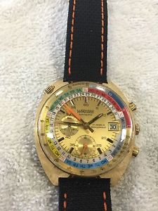 Wakmann Gold Plate Automatic Chronograph Swiss Made