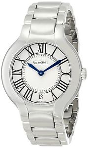EBEL Women's 1216070 "Beluga" Analog Display Swiss Quartz Silver Dress Watch